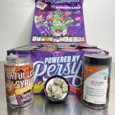 1LB Persy Snowcaps - THCa Diamond Infused Premium Flower