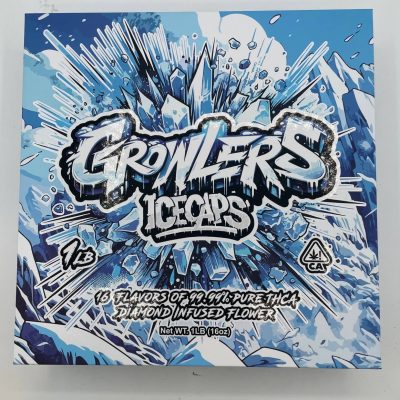 1LB Growlers ICEcaps - THCa Diamond Infused Premium Flower